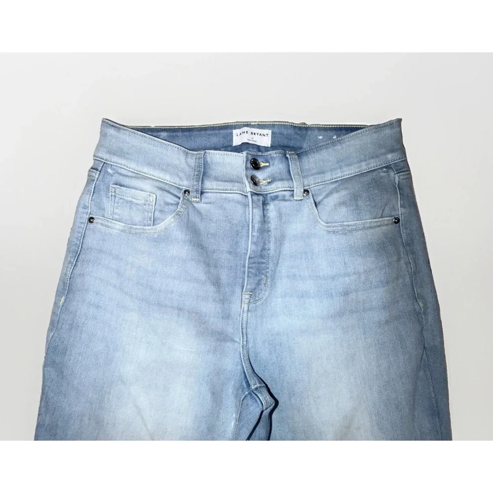 Lane Bryant High Rise Tighter Tummy Pedal Capri Jeans Stretch Women's 16